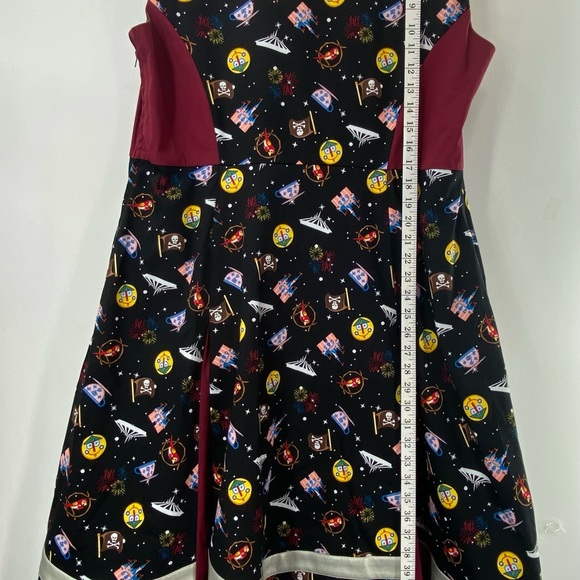 Disney Captain Marvel Retro Midi Dress Size 2X Park Rides Themed Rare NWOT - Picture 12 of 13